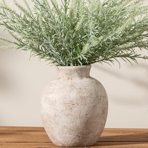 Ceramic Flower Vase Home Decor - Farmhouse Table Vases Rustic Vin...