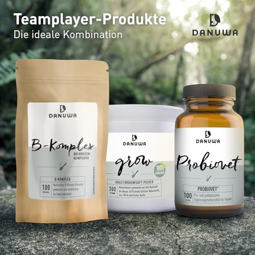 DANUWA Elements 150g – Spurenelemente & Mineralstoffe für Hunde - Canine Booster mit Magnesium, Zink, Kupfer & Mangan – Ergänzungsfuttermittel für gesunde Knochen, Nerven & Immunsystem