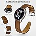 Kompatibel mit Amazfit GTR 3 Armband, 22mm Leder Armband für Amazfit GTR 3 Pro, GTR 4, GTR 2, GTR 2e, GTR 47mm, Amazfit Stratos/Stratos 2/Stratos 3, Amazfit Pace, Amazfit Balance, Amazfit Bip 5, Bip 6