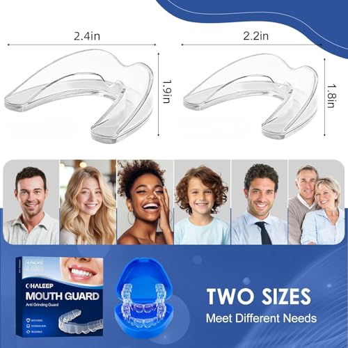 Anti Grinding Mouth Guard for Clenching Teeth at Night, Teeth Grinding Mouthguards for Sleeping, Mouth Guard for Grinding Teeth at Night Guards for Adults - Thumbnail 7