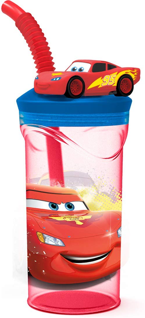 Boyz Toys ST397 3D Figurine Tumbler - Cars, Red