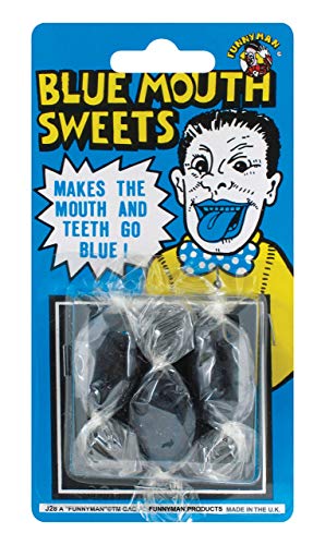 Blue Mouth Sweets (1 Set of 3) - Hilarious Prank Candy Perfect Accessory for Parties Events Gifting & More