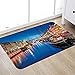 Produktbild Rutschfester Badteppich aus Mikrofaser Urban, Entertainment District Dänemark Nyhavn Kanal Kopenhagen River Boats Shops Attraktion, Multico Bad Absorbent Bad Teppich Decke Küche Bodenmatte 50x80cm