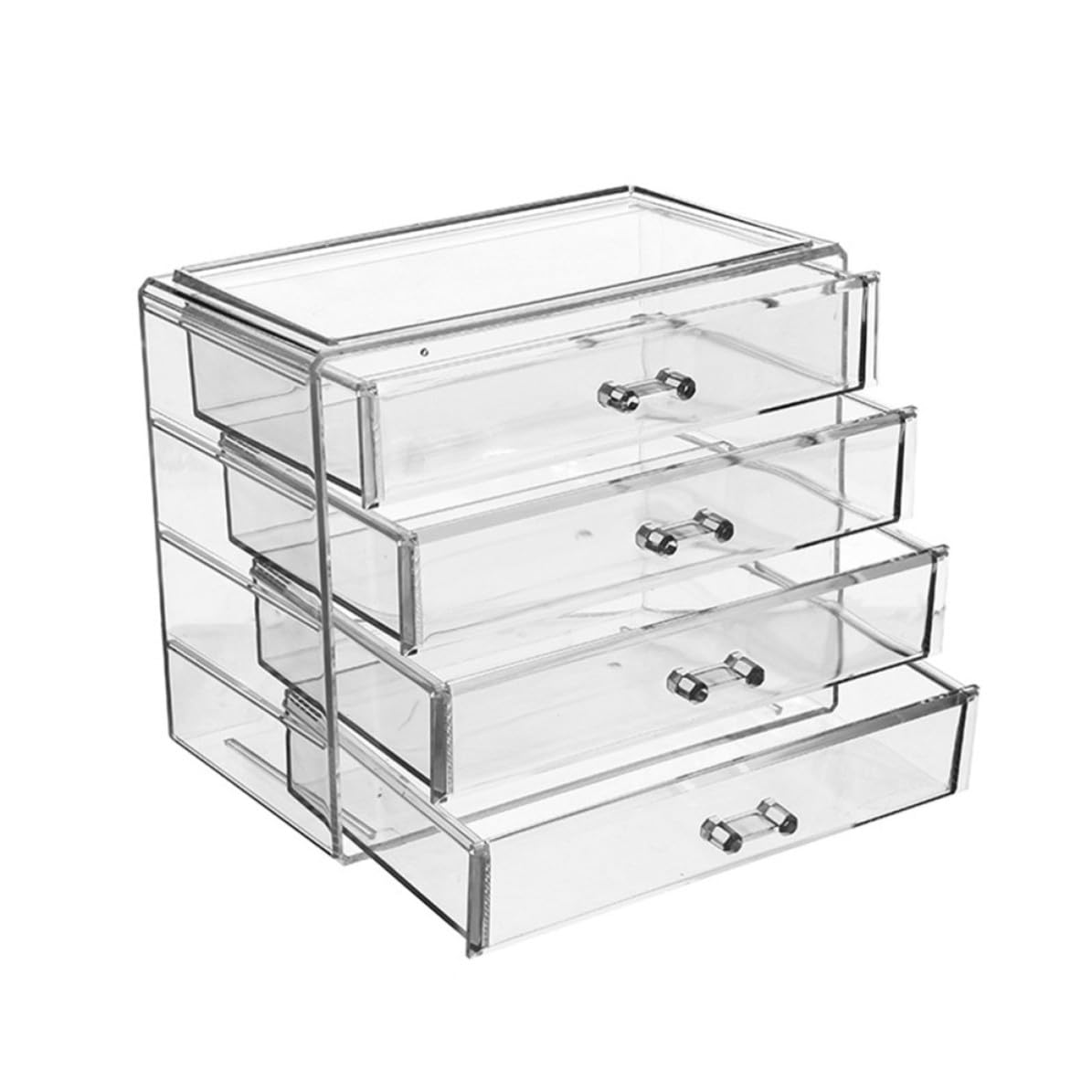 Kosmetikaufbewahrungsbox mit Vier Schubladen Transparente Große aus Acryl