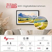 64GB FRAMEO 21,5 Zoll Digitaler Bilderrahmen - 1920 * 1080P FHD IPS Touchscreen Digitale Bilderrahmen, Auto Rotation Elektronischer Fotorahmen, Teilen Sie Fotos/Videos Sofort – Ansicht 6