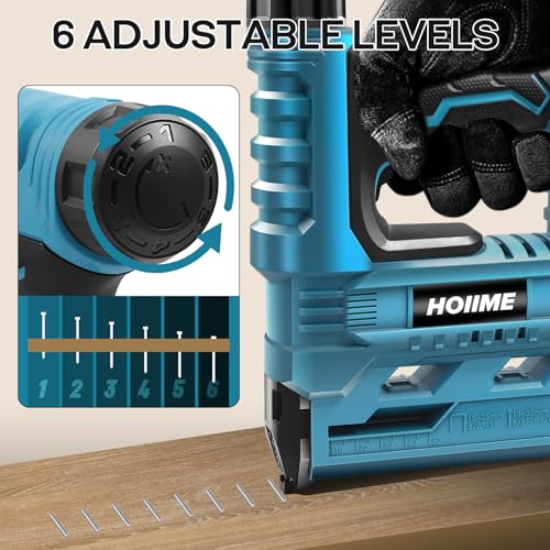 Cordless Brad Nailer 18V, Cordless Nail Gun, 18GA Cordless Staple Gun, max. 40 Shots per Minute, 500 Nails and 500 Staples, for Maki-ta BL, Without Battery and Charger 7 Cordless Brad Nailer 18V, Cordless Nail Gun, 18GA Cordless Staple Gun, max. 40 Shots per Minute, 500 Nails and 500 Staples, for Maki-ta BL, Without Battery and Charger - Image 7