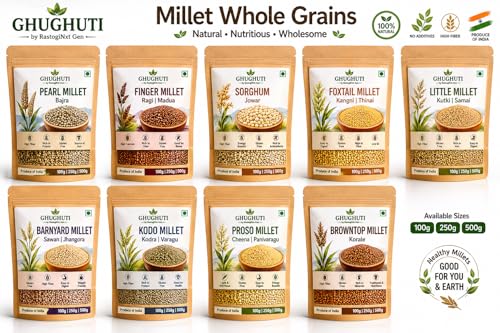Image of Ghughuti by RastogiNxt Gen's Millet Whole Grains, Vegetarian (100g, 250g, 500g) | Produce of India (Bajra)