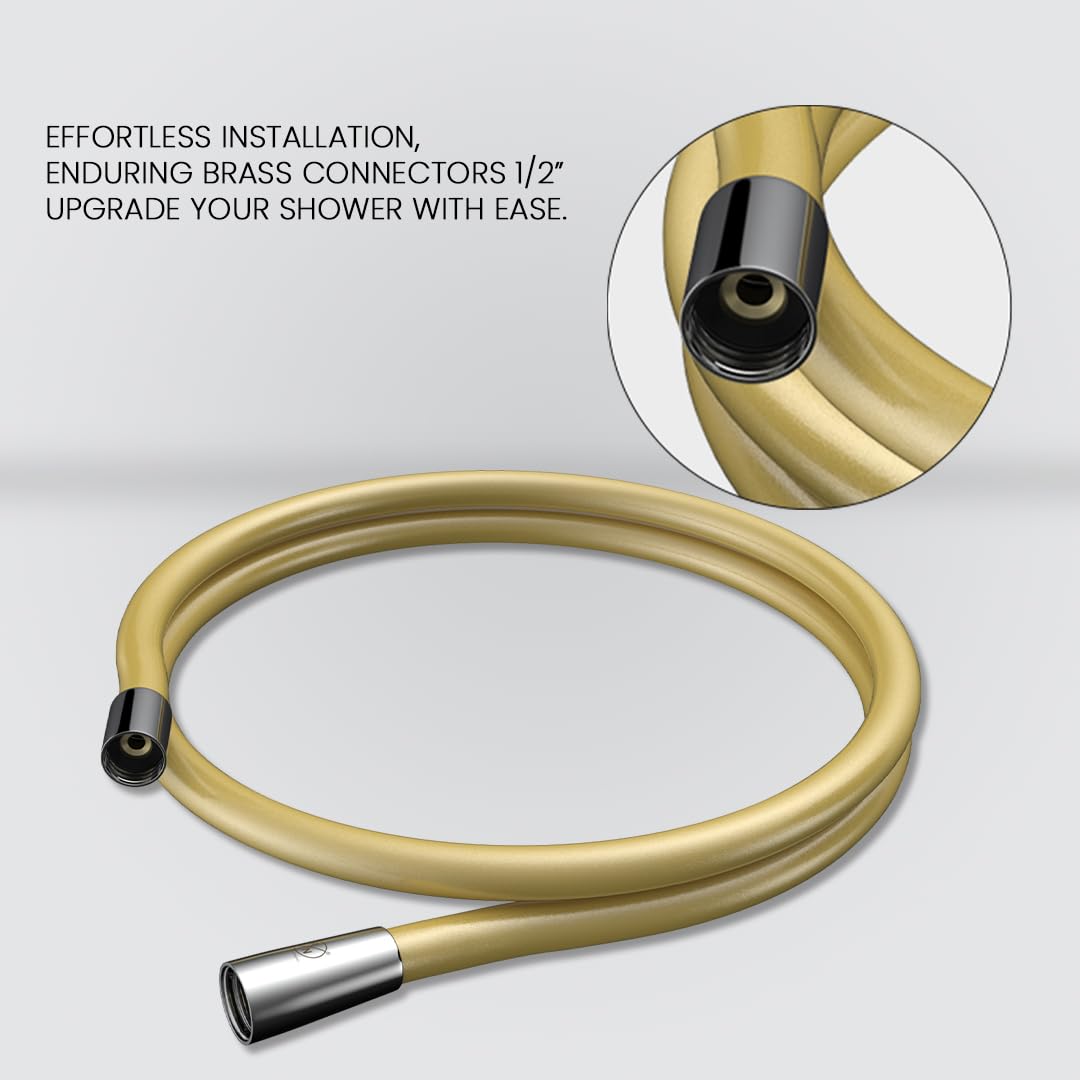 RN PVC High Quality Shower Hose - Gold Color