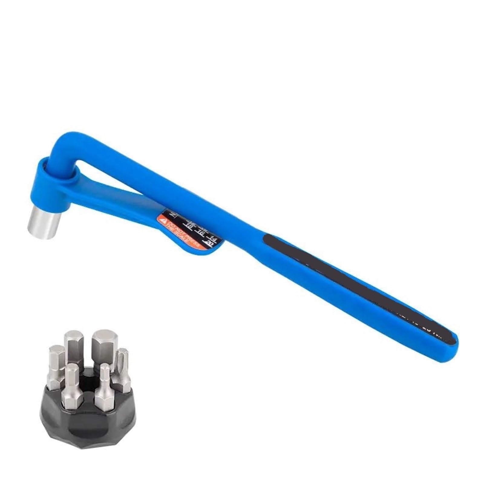 Lnhhg Blue 20N 2Pcs Bicycle Convenient Torque Wrench Hexagon Set 10-20Nm High Precision Torque Tool(Blue 20N)
