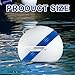 Tellegloww Moor Mooring Buoy for Boat White Ball with Reflective Blue Stripe Attractive Illuminated Buoy (15 Inch)