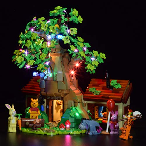 Kit de iluminación LED para Lego Winnie The Pooh modelo de luz LED compatible con Lego 21326 versión actualizada (versión actualizada)