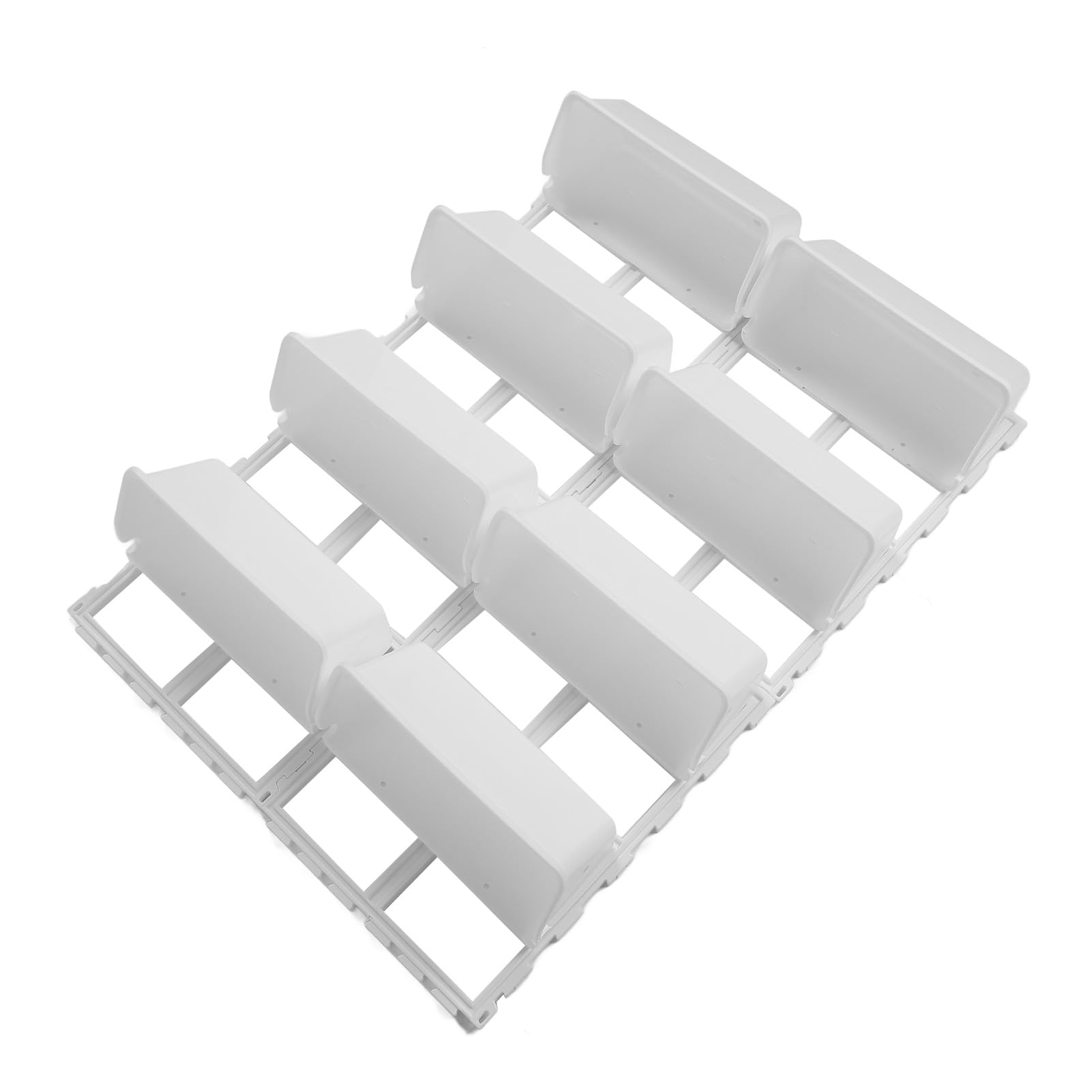 Cocoarm Pionowa Donica ścienna PP ABS Wisząca Donica ścienna 106 X 67 Cm Możliwość Połączenia z Podwyższonymi Grządkami na Balkon Patio Płot Ganek Ogrodnictwo w Pomieszczeniach i na Zewnątrz (WHITE)