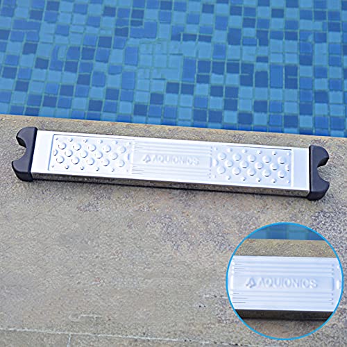 Barandal para Piscina con 2 Peldaños y Cubierta de Nylon Azul miniatura 7