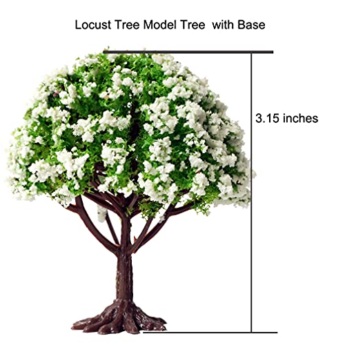 Rainforest Diorama Model Miniature Mix Plastic Toy Trees Woodland Dollhouse Train Scenery Artificial Crafts Red Maple Locust Cherry Blossom 8 #TOP2