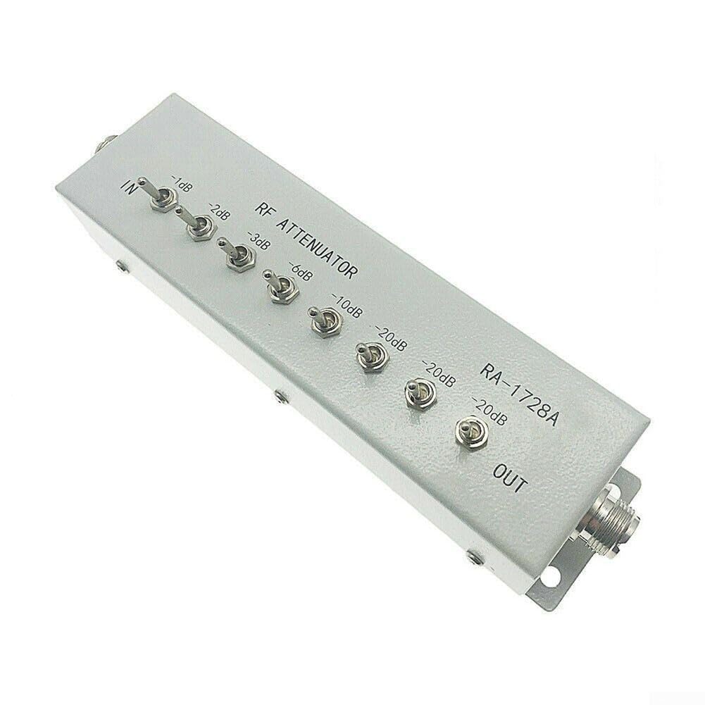 SPORTARC 1 x Attenuatore (0-82DB) RA 1728A Attenuatore ad alta frequenza, 82DB 250MHZ, 0 82DB passo variabile, design robusto e pratico