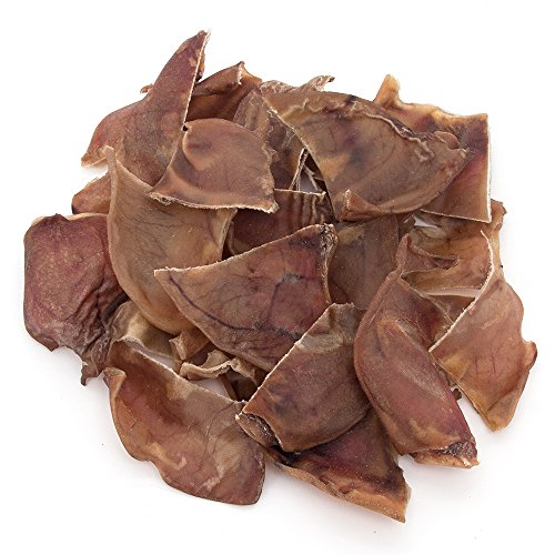 Best Pet Supplies GigaBite Half-Cut Pig Ears for Dogs 20 Pack - All-Natural Slow-Roasted Chews that Clean Teeth and Satisfy Aggressive Chewers