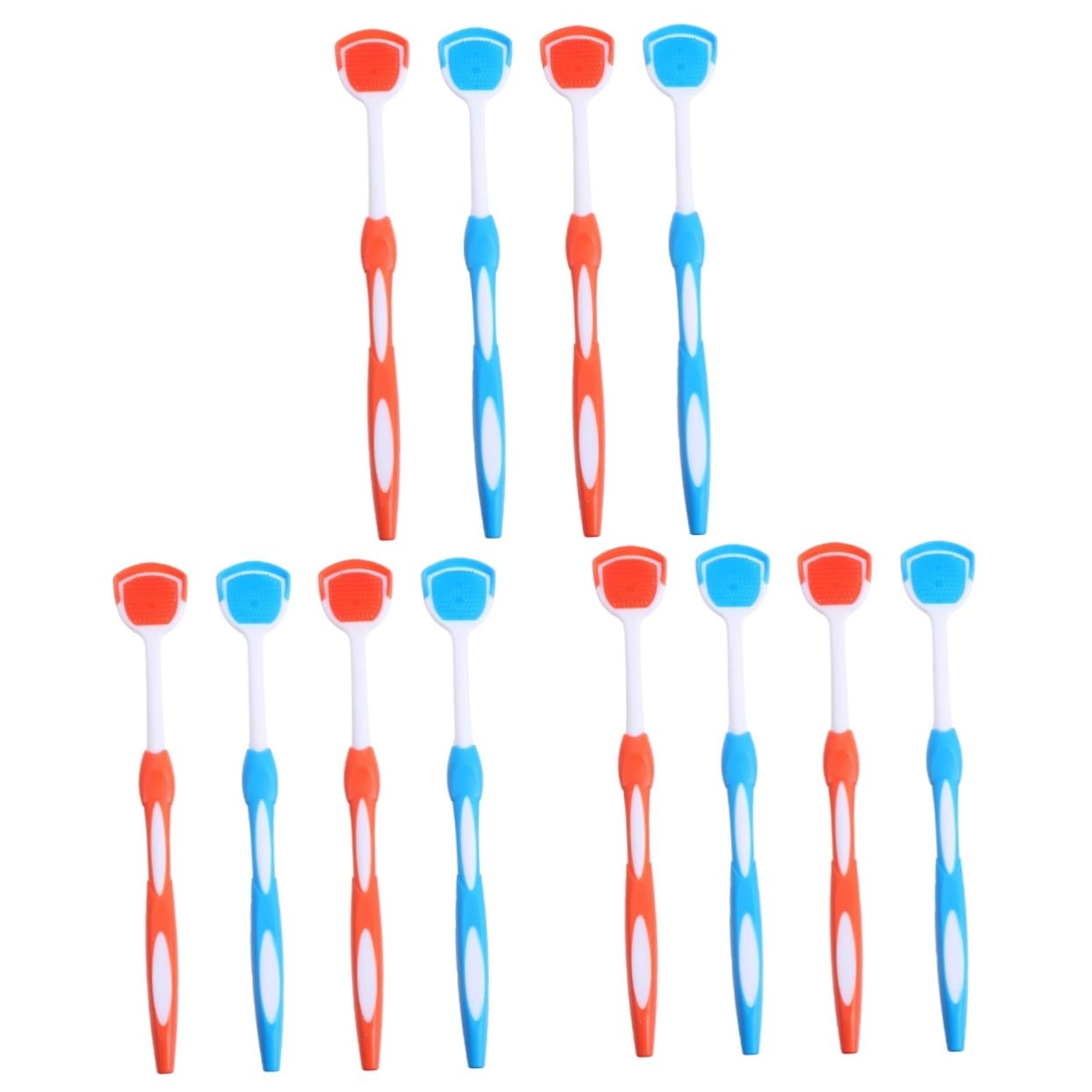 PACKOVE 3 Set Raschietti Per Lingua Per Fresco E Orale Colori Blu Uso 4 Pezzi * 3