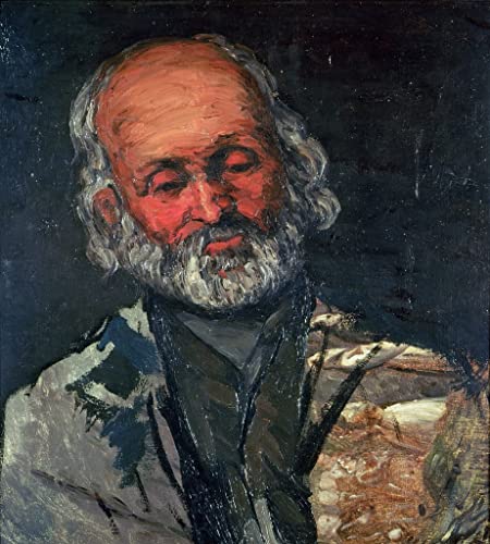 Art Cézanne Tête d'un vieil homme tableau décoration murale salon toile