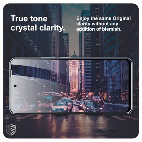 Image of Military-Grade Gorilla Tempered Glass For iQOO Z10x, Vivo Y31 Pro and Vivo T4X (6.72 Inch) With Installation Kit | Edge to Edge Coverage | Black