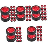 Kisangel 100 Stck Teiliges Autoräder Gummireifen mit DIY Bastelzubehör für Kleinkinder Geeignet...