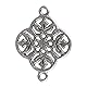 Rayher 2269322 Metall-Zierlement Ornament Blume, 15mm, Ã–sen 1mm ø, SB-
