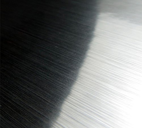 Upredo Metal Look Stainless Steel Vinyl Metallic Adhesive Paper Shelf Liner Film Kitchen Refrigerator Dishwasher Oven Sticker 15.8In By 79In #TOP1