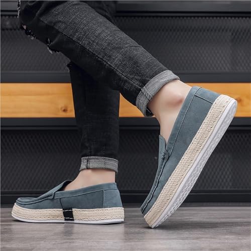 Mens Genuine Leather Loafers Slip On Comfortable Shoes for Casual Events Business Wedding Lightweight Flexible Walking Shoes 5