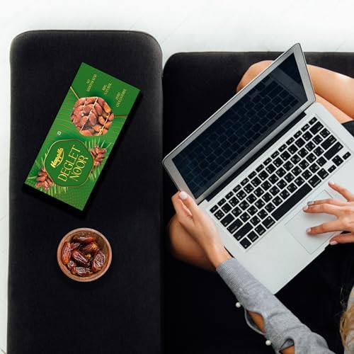 Image of Happilo Deglet Nour Dates 500g, Healthy snacks, Dry fruits, Khajoor, Khajur, Rich in Natural Nutrients and Fibers, Perfect for Snacking, Healthy snacks and Delicious