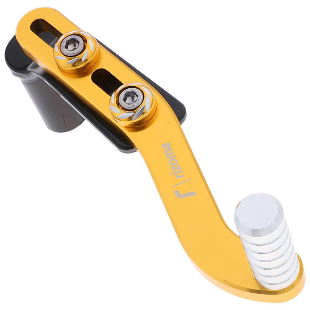 Cydzsra Golden Folding Gear Shifter Shift Lever Shifter Pedal Rearset Footpegs Innovative For Riding Experiences Dirtbike Gear Rear Brake Foot Shift Pedal,