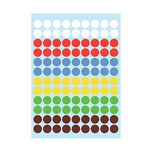 Preisvergleich Produktbild Markierungspunkte farbig, 8mm selbstklebend 324 Stück