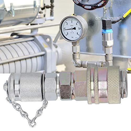 Conector de Acoplamento Rápido, Suporta Alta Pressão Adaptador de Teste de Pressão Hidráulica Pequen
