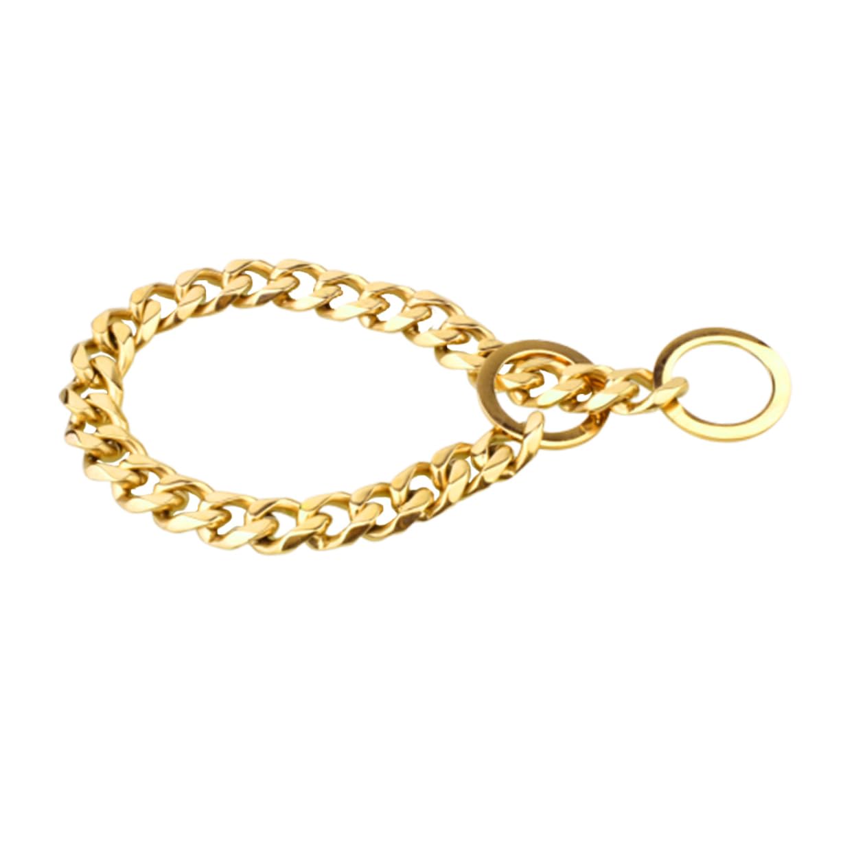 COLLBATH Heavy Duty Stainless Steel Chain for Large Dogs Siliart Rose Plated Comfortable and Sturdy