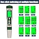 OBEST ph wert messgerät 10-in-1, Messgerät TDS EC ORP Salz S.G H2 MΩ Fertilität Temp, pool tester teichwasser wassertester, water quality testing pool messgerät ph für Trinkwasser, Schwimmbad, Labor