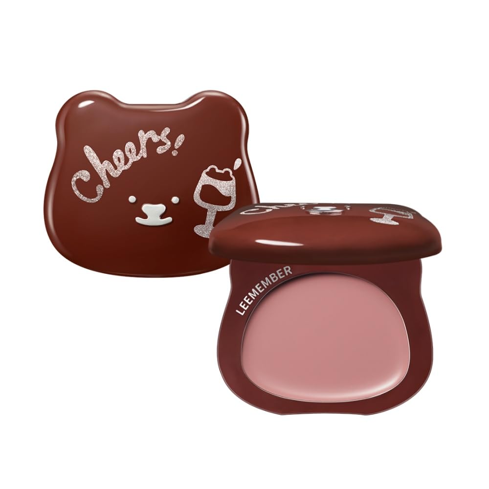 LEEMEMBER Cherry Blossoms Series Satin Blush Cream Blush, Sakura Pink Berry Series, Creamy and Matte Finish, Lightweight, Long-Lasting, Silky Soft Mousse Texture (Y02, 4g)