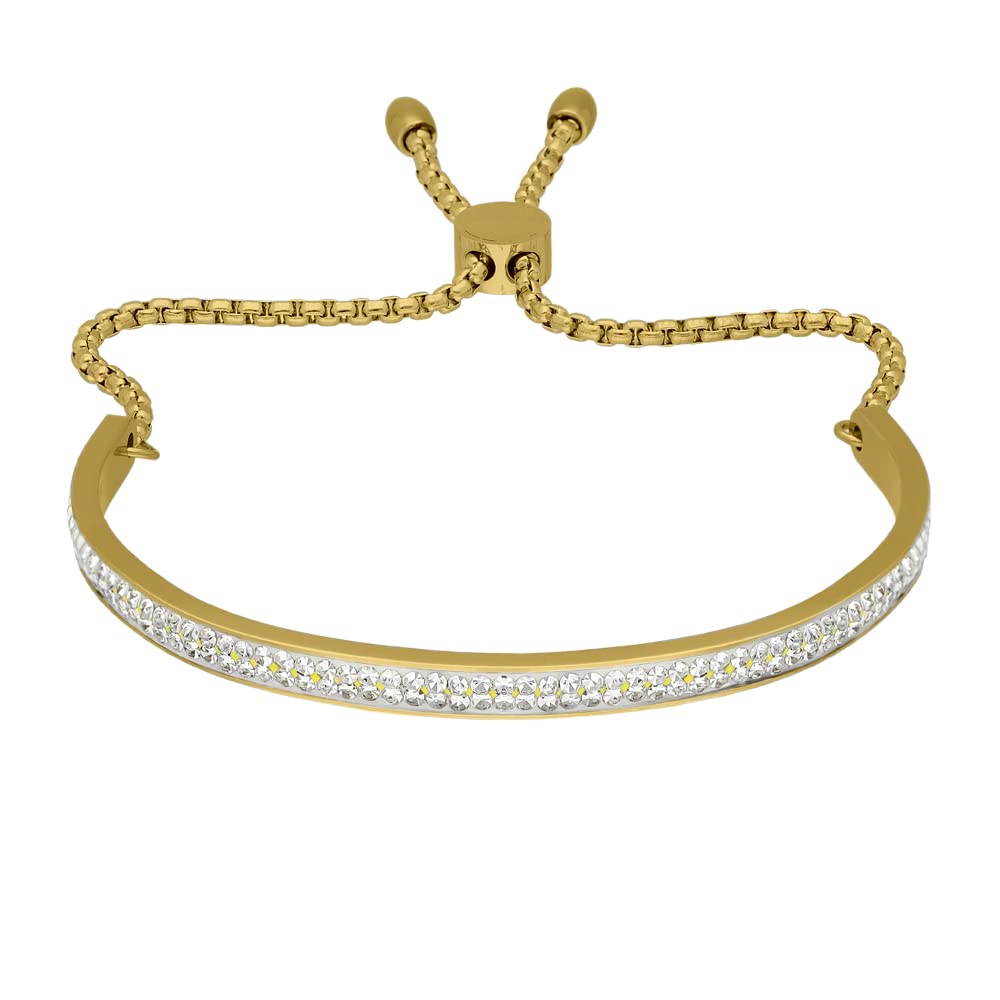 Treuheld® Armband mit Kristallplatte | Edelstahl | 3 Farben