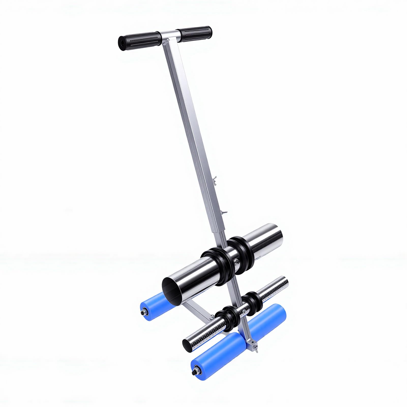 RIZGHWOY Regulowany Aplikator Taśmy o Wysokości 70-80 Cm, Ergonomiczna Maszyna do Znakowania Linii z Podwójnym Układem Rolek, Regulowany Odstęp 4-28 Cm, do Podjazdu, Boiska Koszykówki,