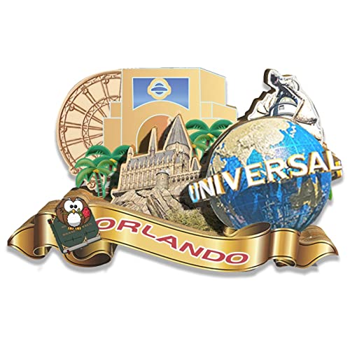 Imán decorativo de madera 3D USA Orlando souvenir