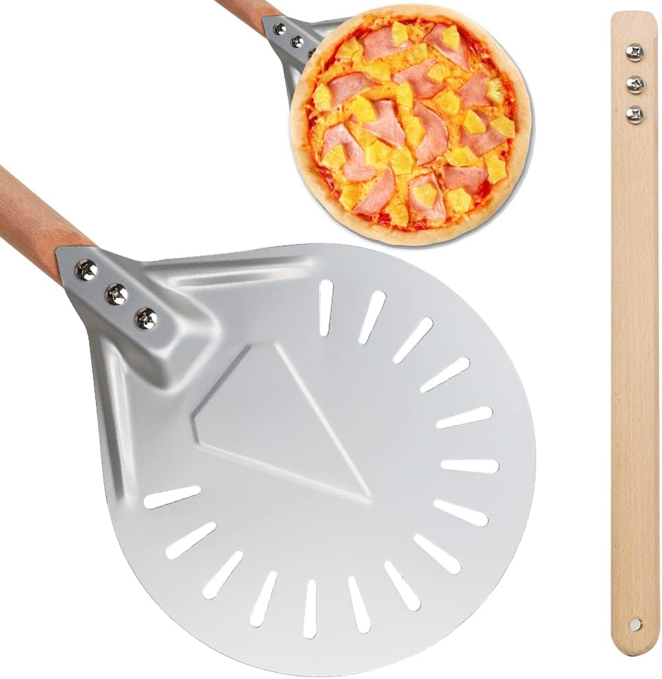 9 Inch Pizza Turning Peel,Professional Durable Pizza Peel Turner Non