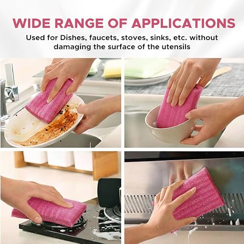 Image of Non-Scratch Foam Scrub Pad | 24 Pcs | Kitchen Cleaning & Crookery- Scrub Sponge, Scrub Pad (Regular,Pack of 24)