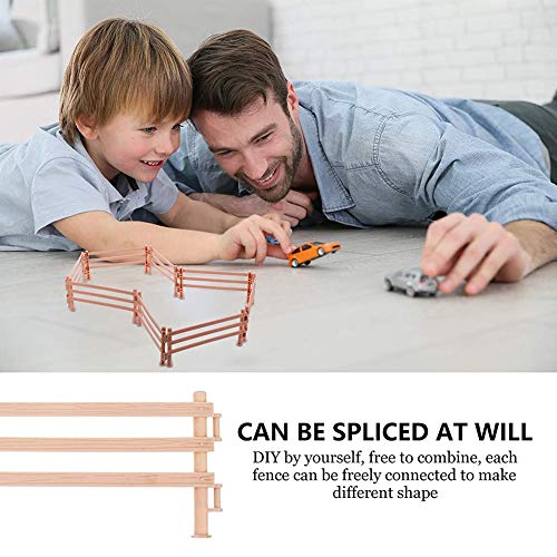 20 Spielzeugzaun Pferdezaun Zubehör Spielzeug Set Mini Kunststoff Gartenzaun Spielzeug Bauernhoftier Pferd Figur Zaun… – Bild 5