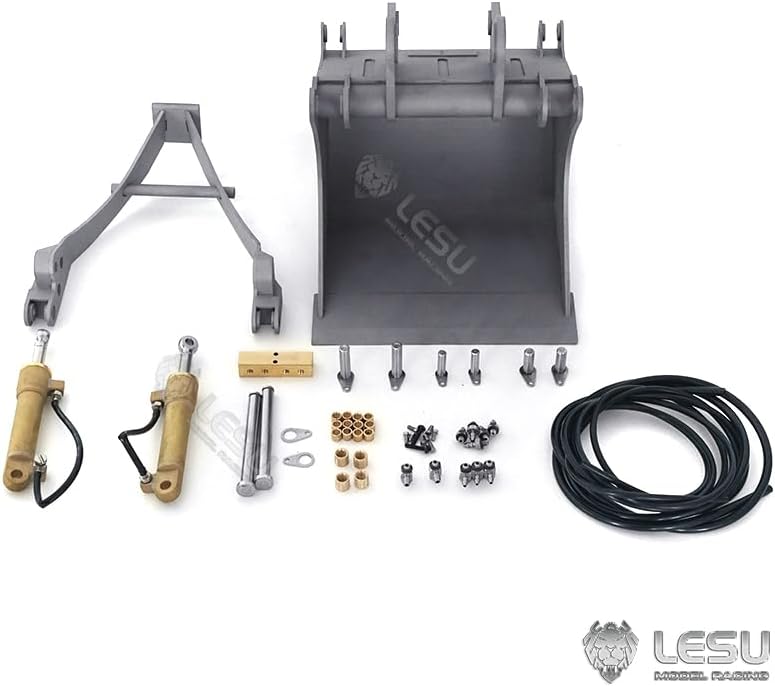TOUCAN RC HOBBY Metal Grab Bucket for 1/14 LESU C374F Hydraulic RC Excavator Model Radio Controlled Construction Vehicle Digger