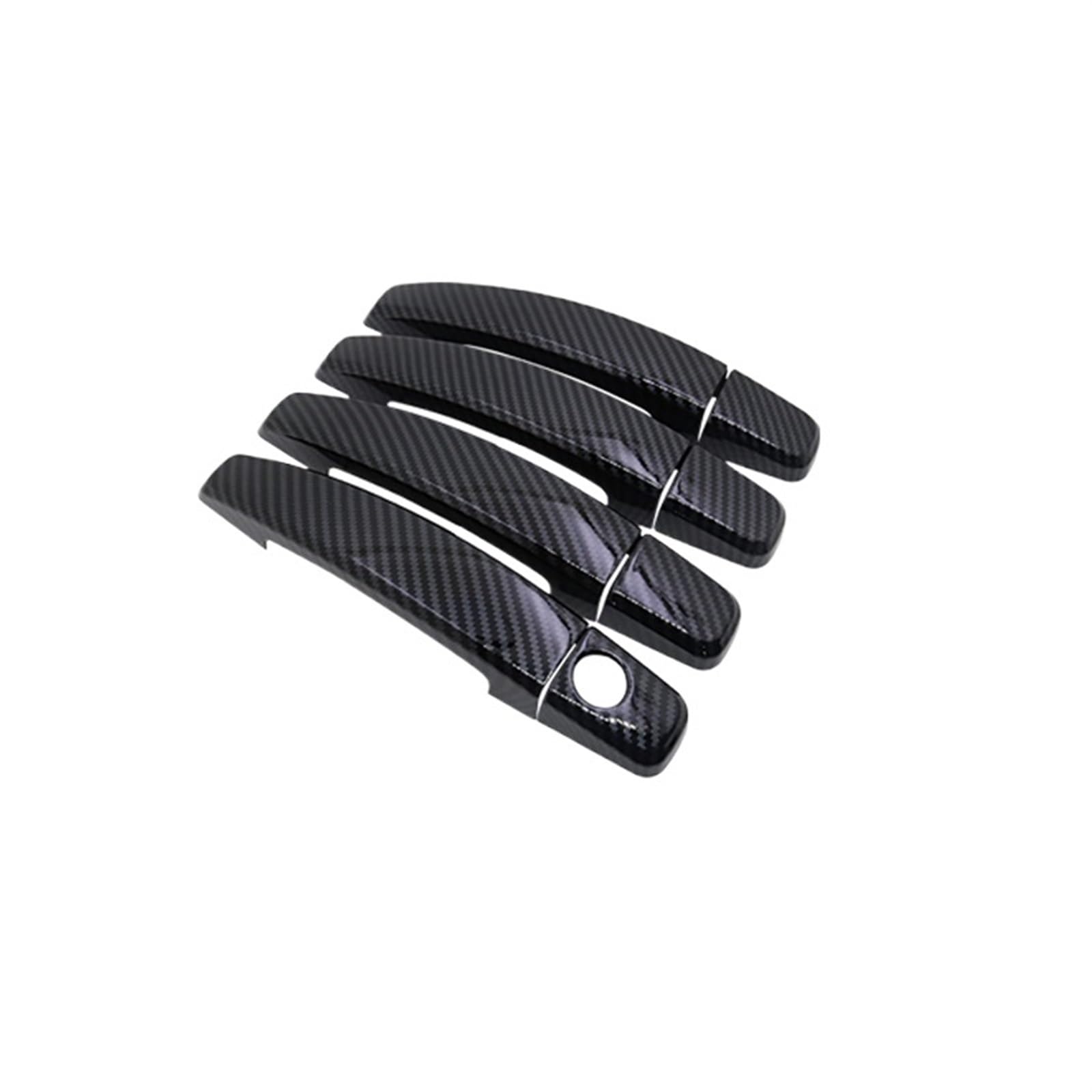 Lzbzhb Carbon Fiber Car Exterior Outsidedoor Handle For Opel For Vauxhall For Mokka X J13 2012~2019 Chrome Car Door Handle Cover Trim Chromium Styling Coration Exterior Parts(Carbon Fiber)