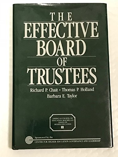 The Effective Board of Trustees 0028970888 Book Cover
