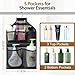 MISSLO Bathroom Shower Organizer Mesh Hanging Shower Caddy with Rotatable Hanger (Black)