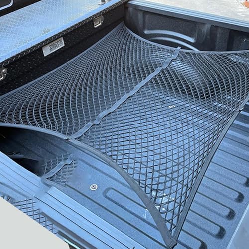 ROEOWENE   Red de carga elástica, 1,2 x 1,2 m, red de carga para maletero de coche, red de equipaje con 6 ganchos, organizador de red de almacenamiento de coche, malla para camiones, SUV