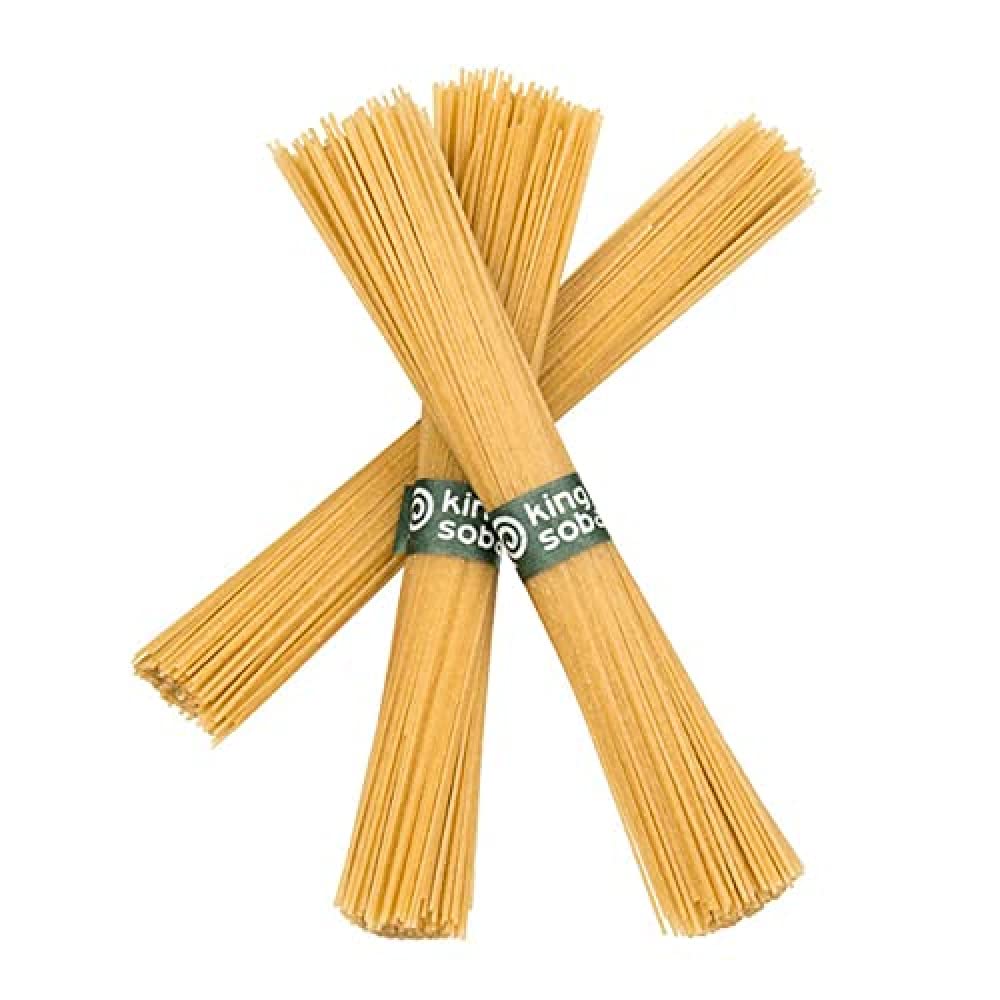 King Soba Lot de 6 nouilles bio et sans gluten au millet et au riz brun 250 g – 3 portions par paquet