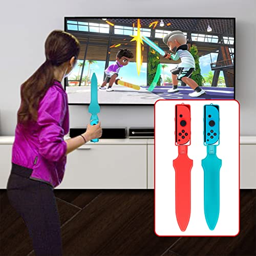 Brhe Switch Sports Accessories Bundle Family Accessories Kit For Nintendo Switch Sports Games:Tennis Rackets,Golf Clubs For Mario Golf Super Rush,Soccer Leg Straps,Sword Grips For Chambara Game thumb #6