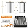 Dog-Playpen-8-Panels-Dog-Pen-Indoor-Outdoor-32-Inch-Height-Puppy-Playpen-Pet-Fence-Gate-with-Doors-for-LargeMediumSmall-Dogs-Exercise-Pen-for-Yard-Camping 32-Inch Height Puppy Playpen