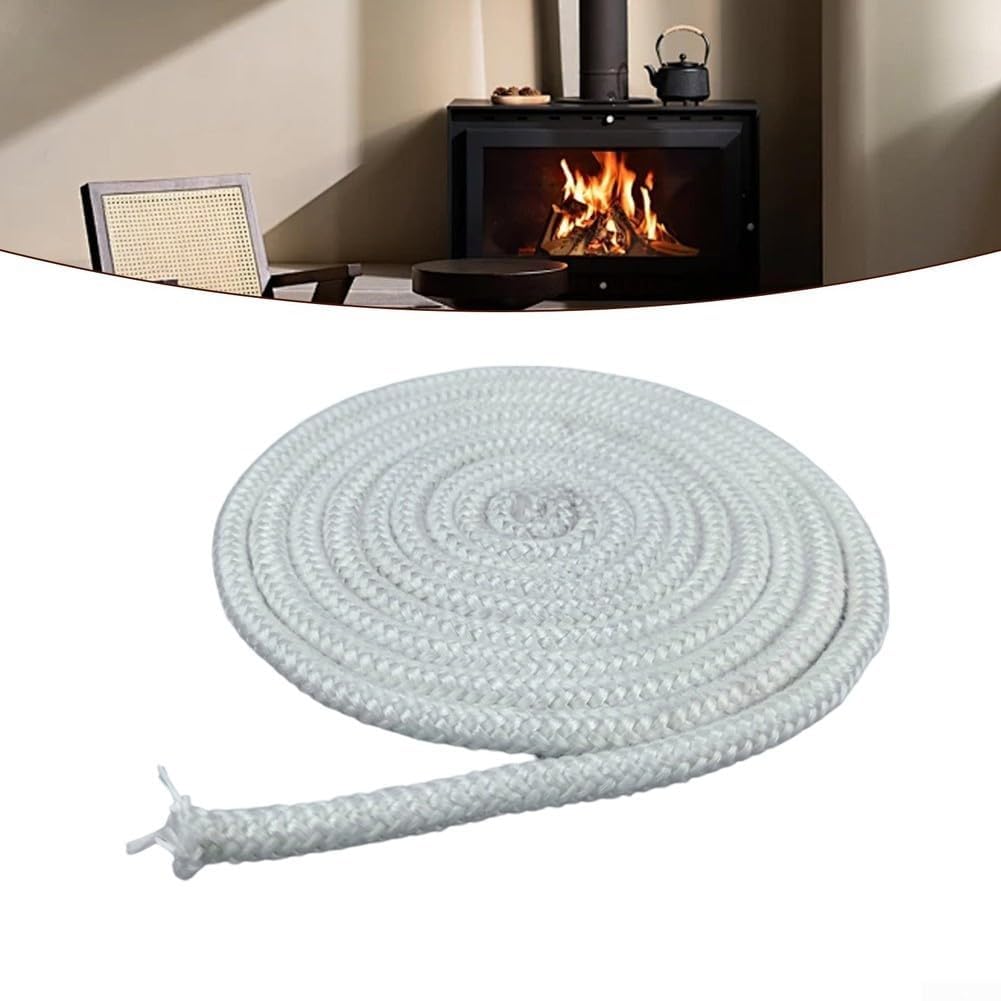 Corda resistente al calore, Corda Sigillante In Fibra Di Vetro for Stufe E Caminetti, Bianco, 14 Mm X (2-2,5) M(14mm*2m)