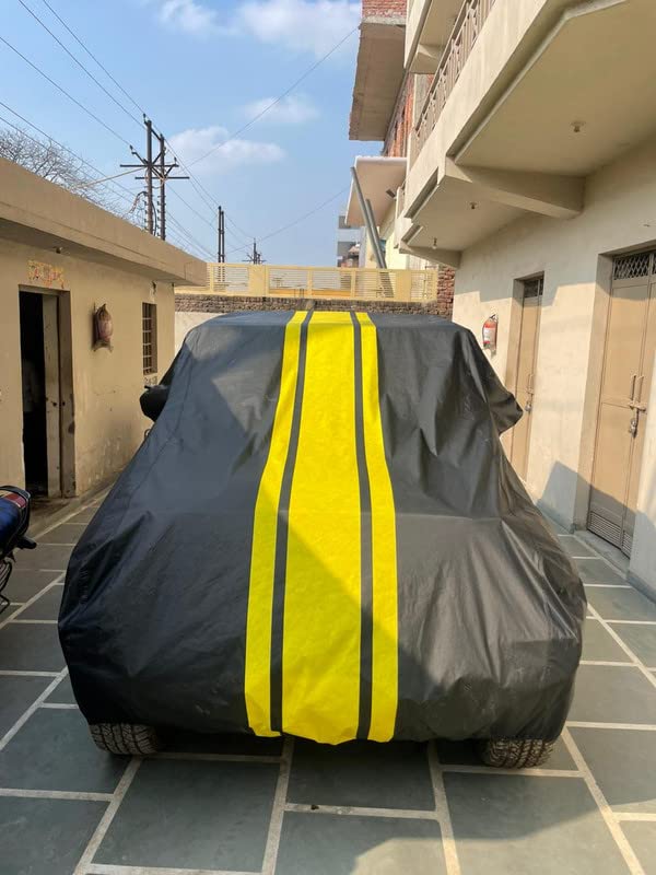 Image of Anti Reflective, dustproof and Water Proof Car Body Cover Compatible with Honda Elevate - (with Side Mirror & Antenna Pockets Color -Spyro Legend